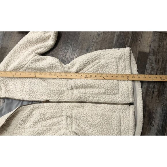 Royal Robbins Womens Medium Full Zip Fuzzy Jacket Off White - Picture 6 of 6